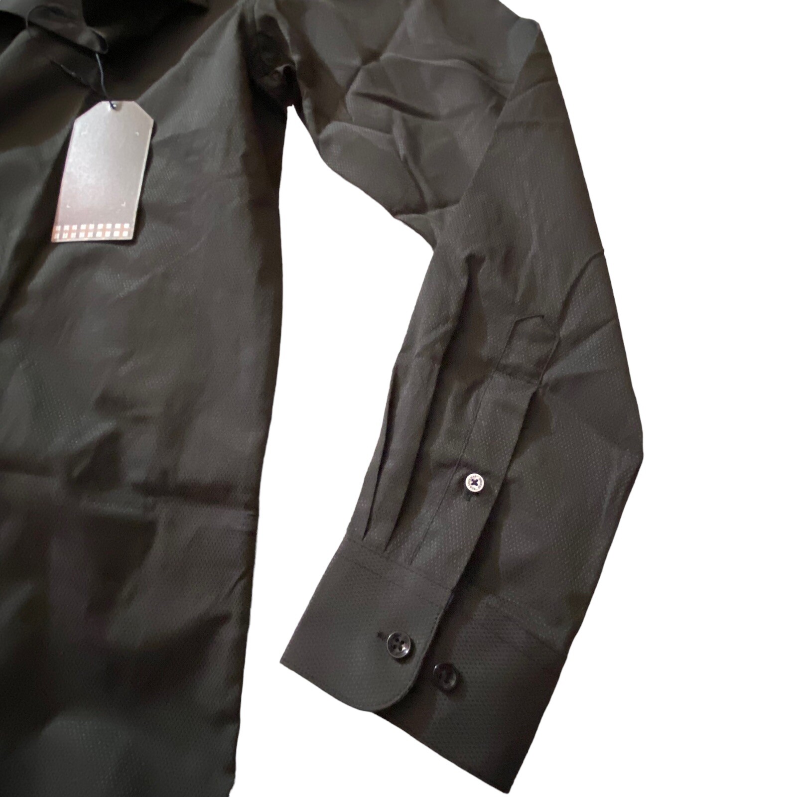 NWT Ben Sherman Slim Fit Black Button Down Dress Shirt Men’s M 15/15.5 32/33