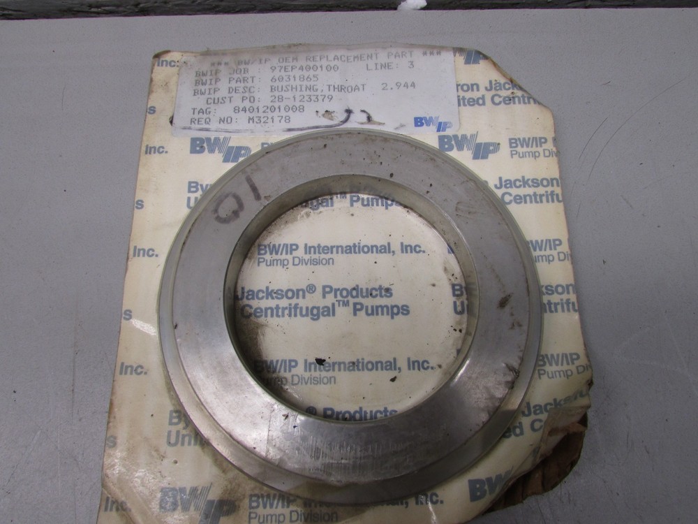 Flowserve Bryon Jackson 6031865 Throat Bushing 2.944