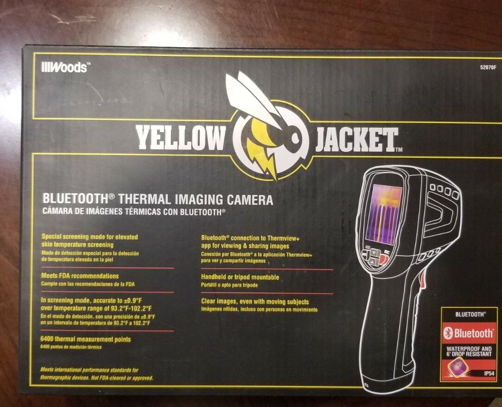 YELLOW JACKET Thermal Imager for Elevated Temperature Screening with Bluetooth
