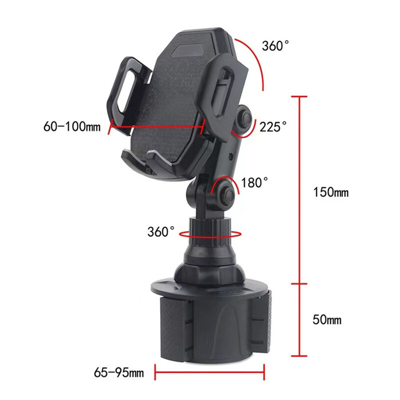 Universal Car Cup Cellphone Mount Mobile Phone Holder Stand Adjustable Cradle