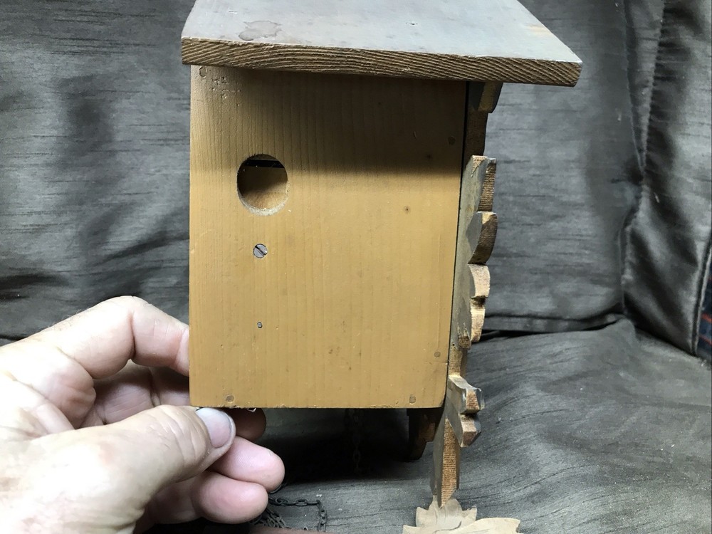 Vintage Wooden German Cuckoo Clock Untested