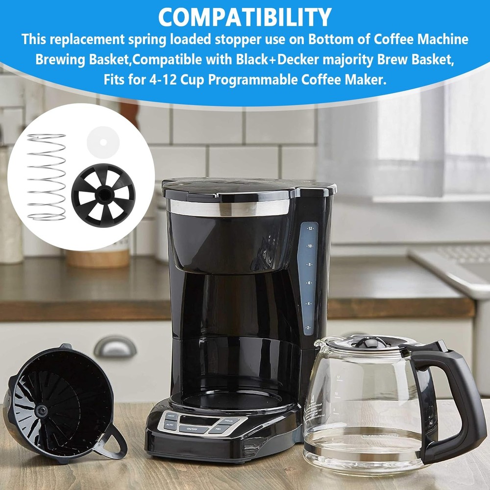 Coffee Machine Brewing Basket Bottom spring loaded stopper kits Fits for...