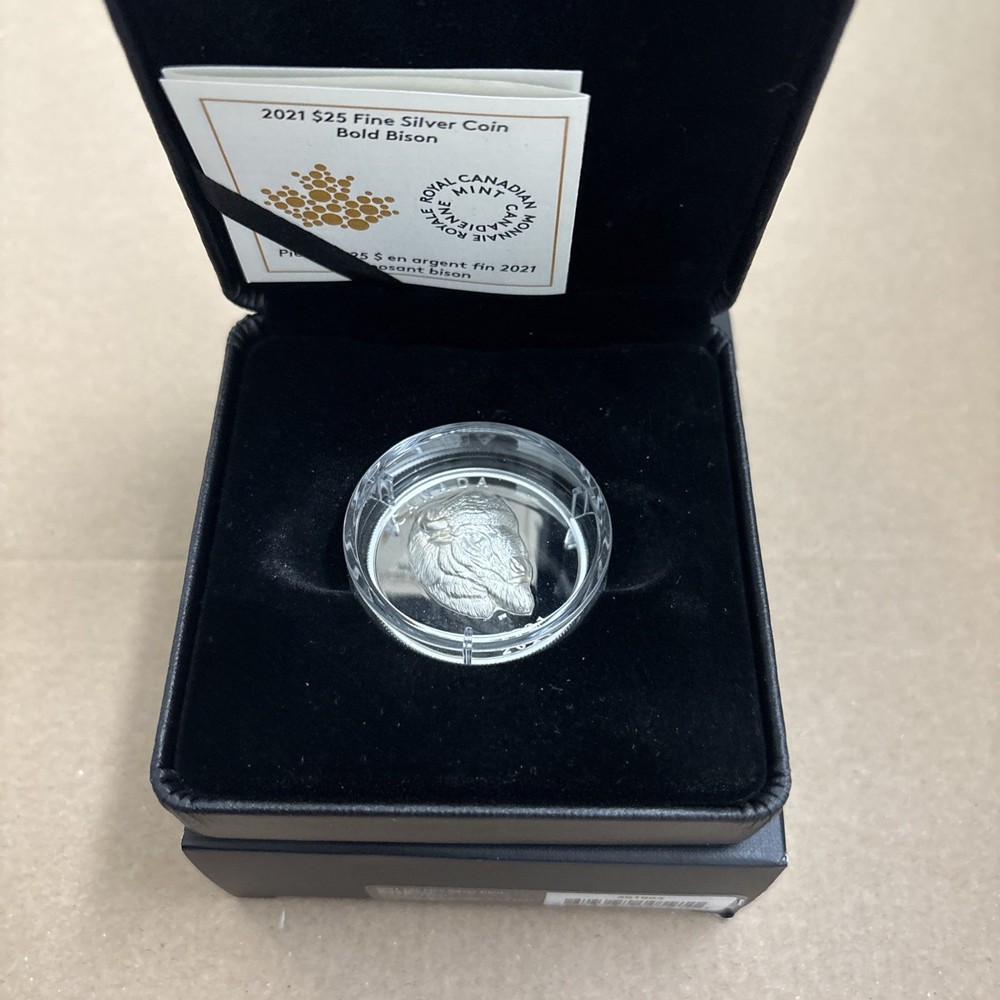 2021 $25 Bold Bison - Pure Silver Coin