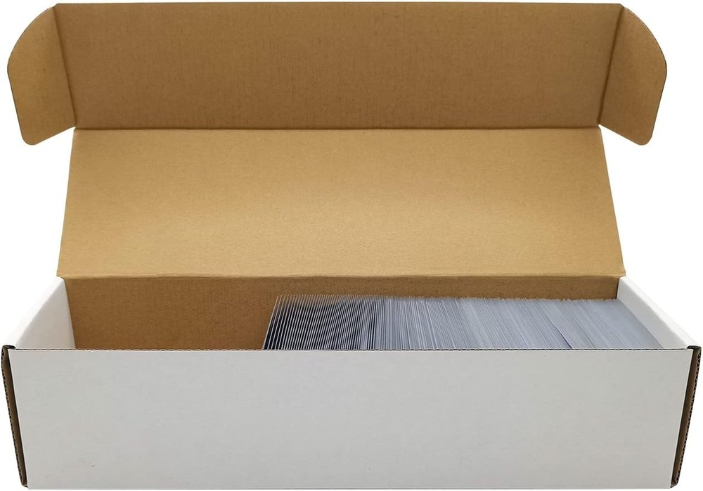 Stackable Cardboard Trading Card Storage Boxes (6 Pack)