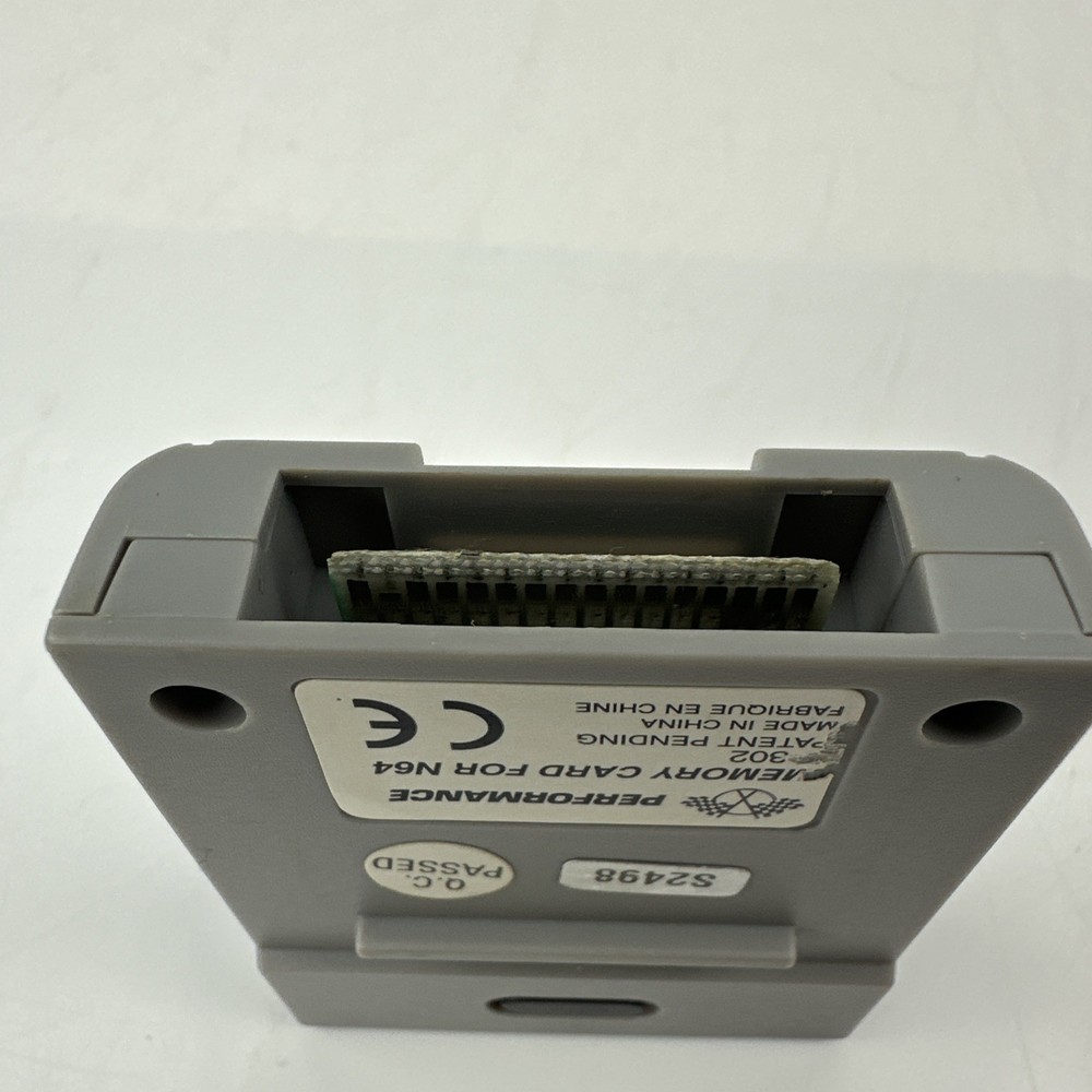 Nintendo 64 N64 Memory Card Controller Pak by Performance P-302 Tested
