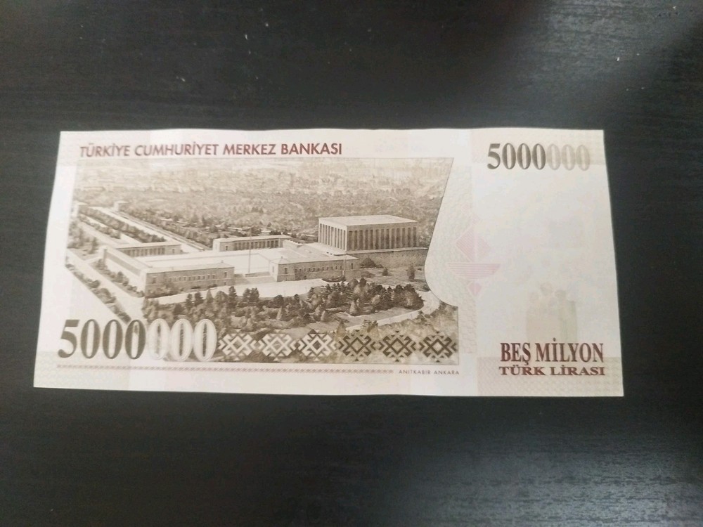 Turkey 5 Million Lira 1997 UNC
