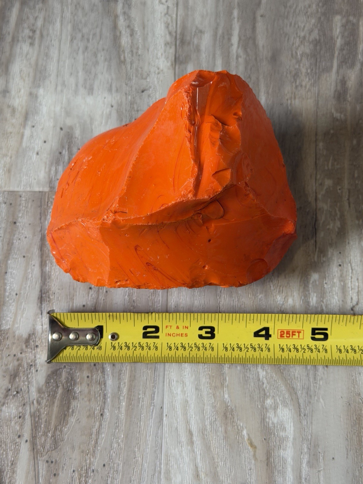 3pc Glass Rock Slag Opaque Fire Orange 6.39lbs TOTAL Rocks Landscape Aquarium