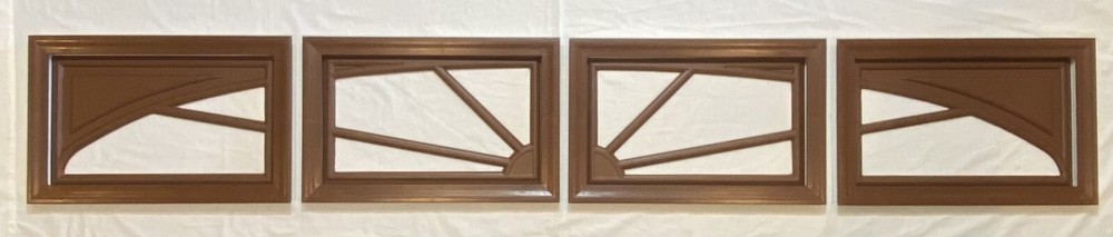 Walnut Amarr Garage Door Window Kit Short Panel Frame Insert Grill Glass Options