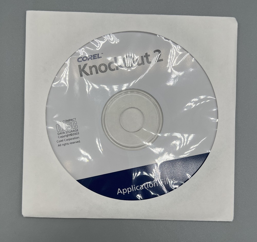 Corel Knockout 2 Software. Read description.