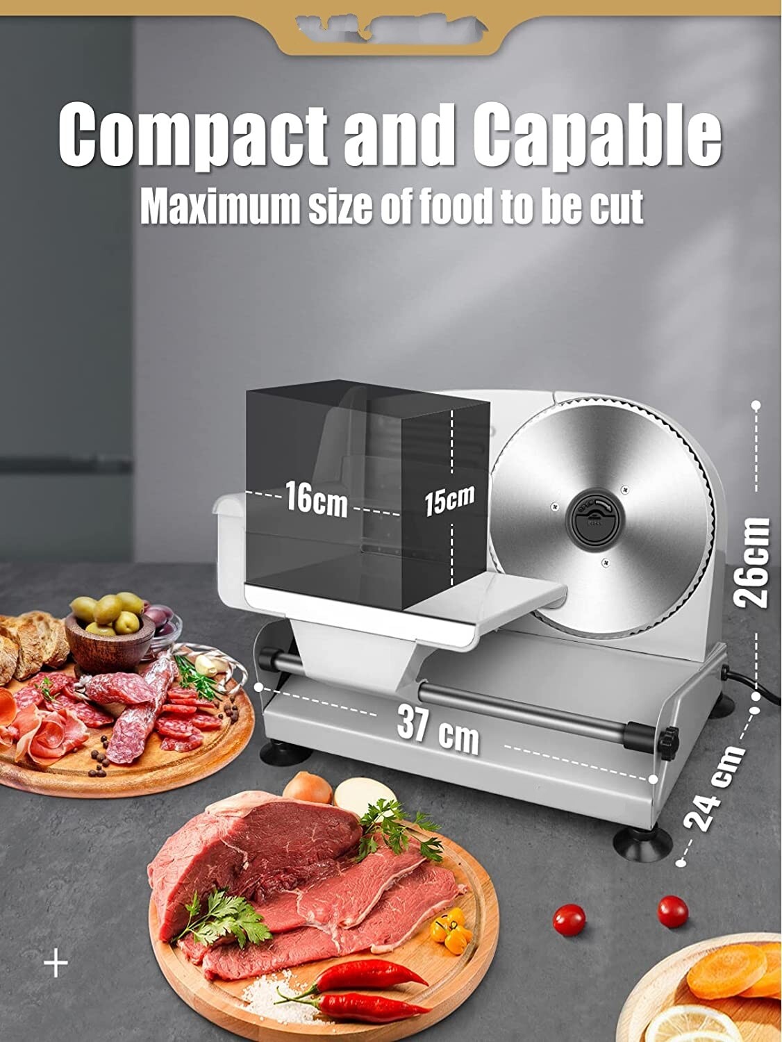 Rebanadora Cortadora De Carne jamon Queso Comercial Para Negocios Calidad Nuevo