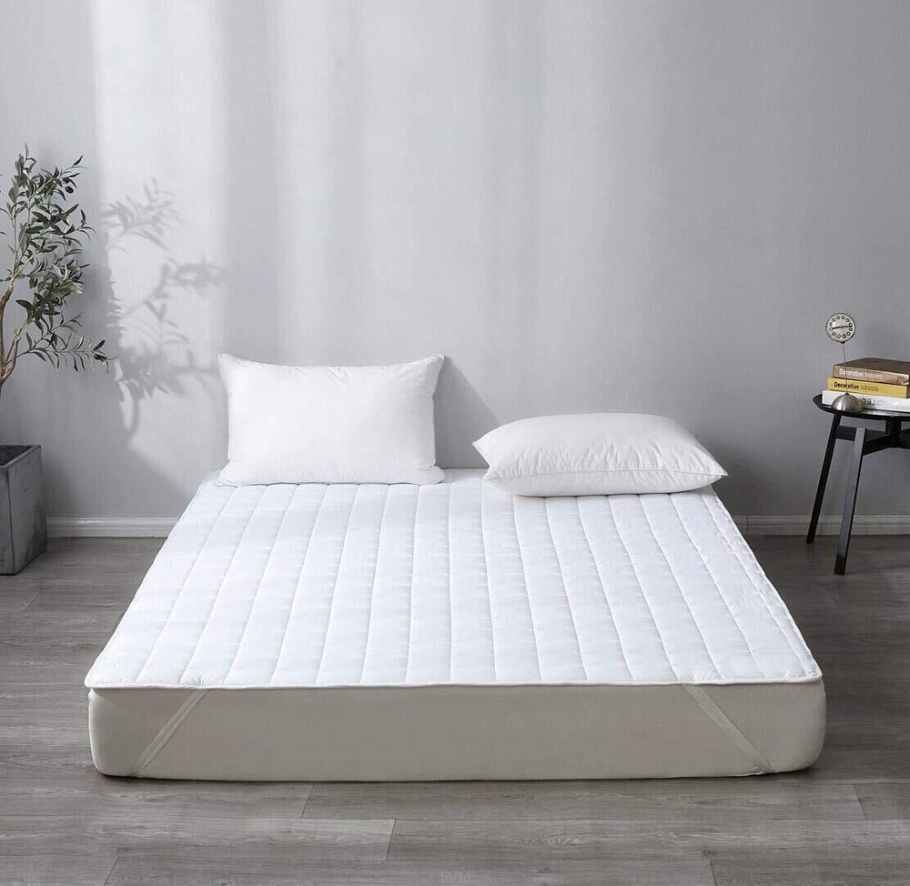 Twin Size Microfiber Mattress Pad ProtectorTopperBreathable Cover with Elasti...