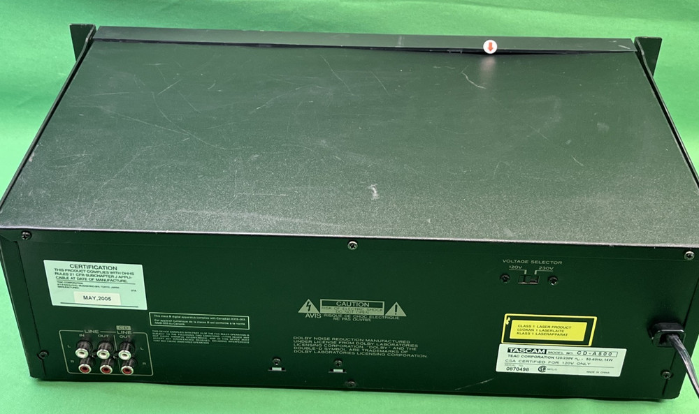 Vintage Tascam CD-A500 CD Player/Reverse Cassette Deck