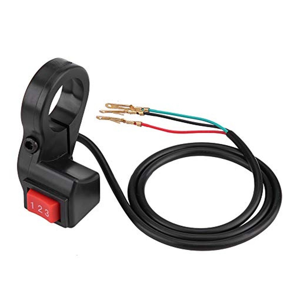 Handlebar Switch Shift 3 Speed Module, 22mm 7/8 inch Electric Motorcycle E-Bi...
