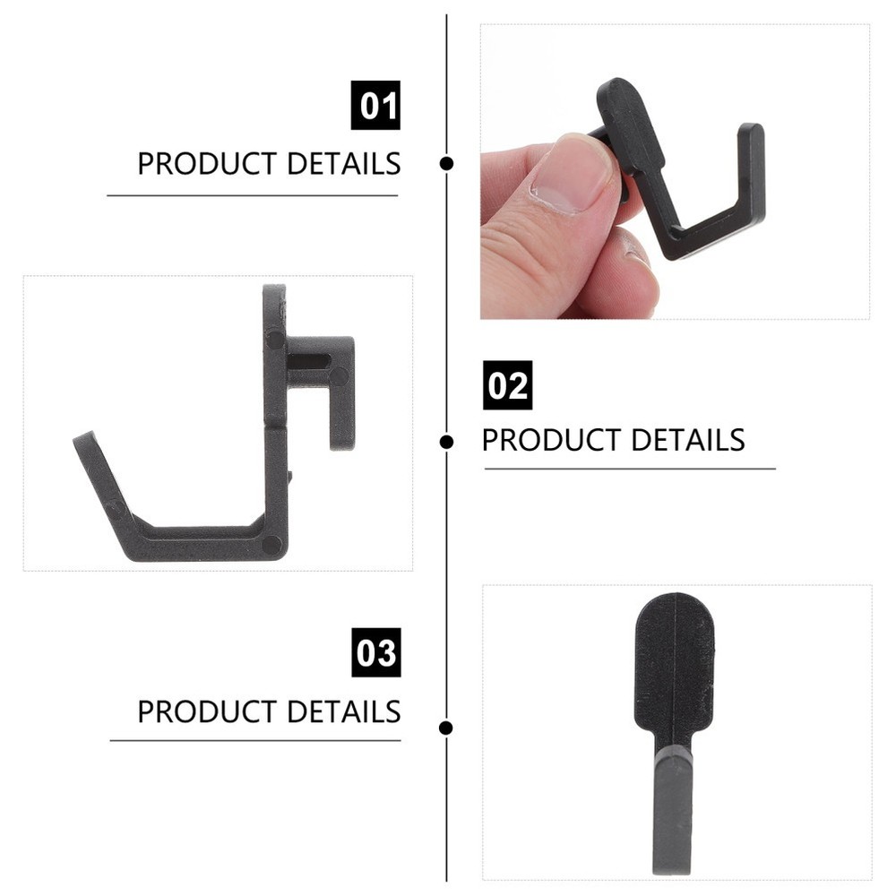 20 Pcs Peg Board Storage Hook Plastic Pegboard Hooks J for Hanging