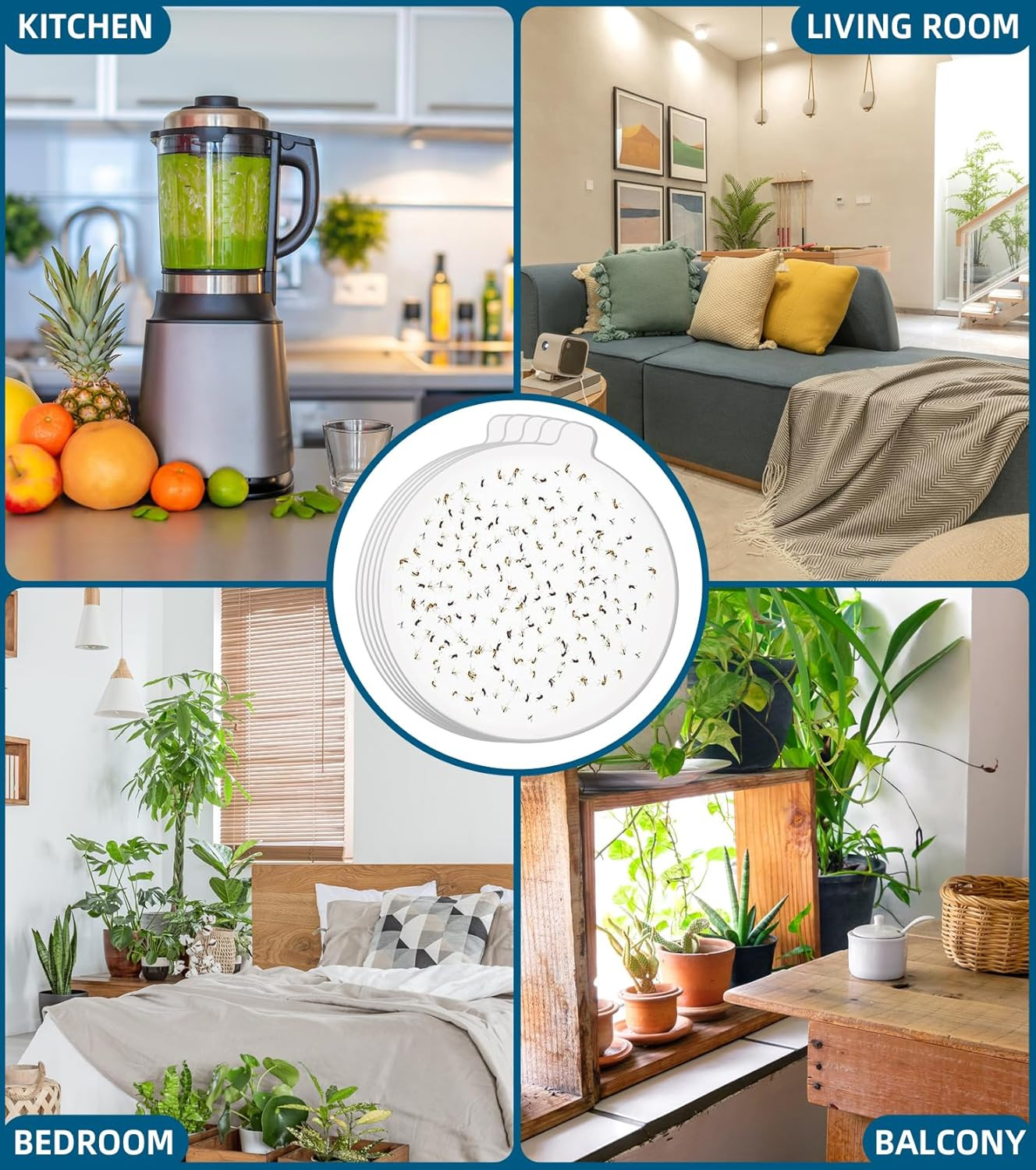 36 Pack 4.3" Refills for Katchy Indoor Insect Trap(Ultra Sticky),1:1 Precision F