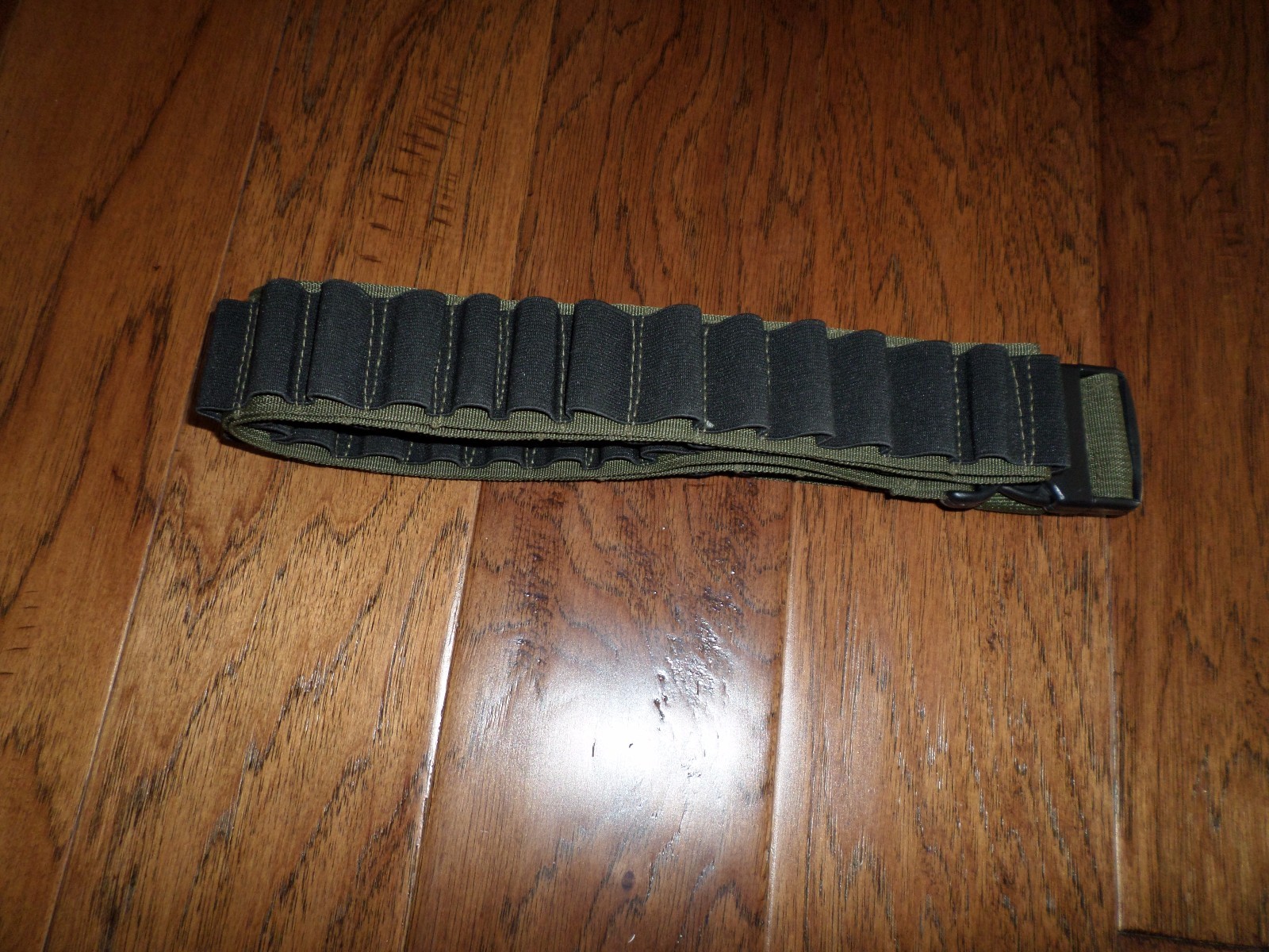 TACTICAL 48 SHELL SHOTGUN BANDOLEER OD GREEN AND BLACK FITS ANY GAUGE 10.12.16.2