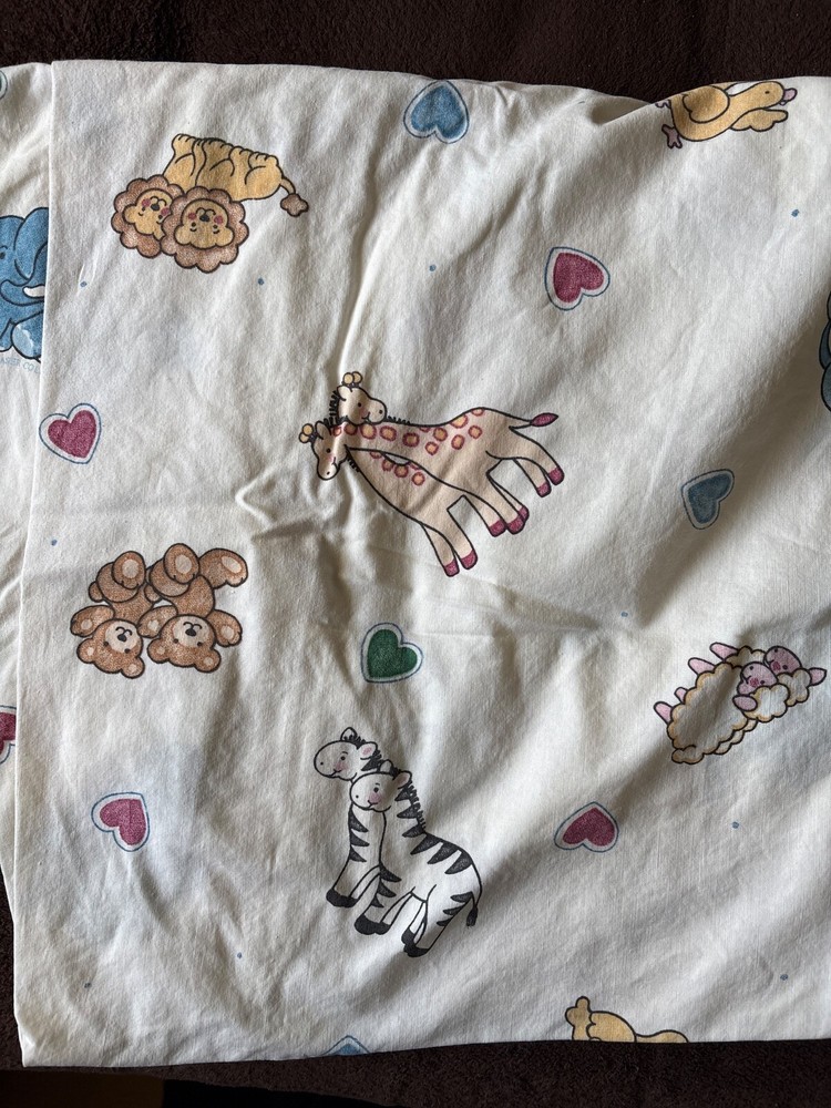 the fraser collection noah ark crib sheet