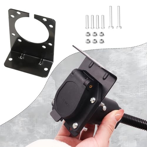 ,7 Way Trailer Light Connector Socket,7 Prong Electrical 7 Pin Trailer Plug