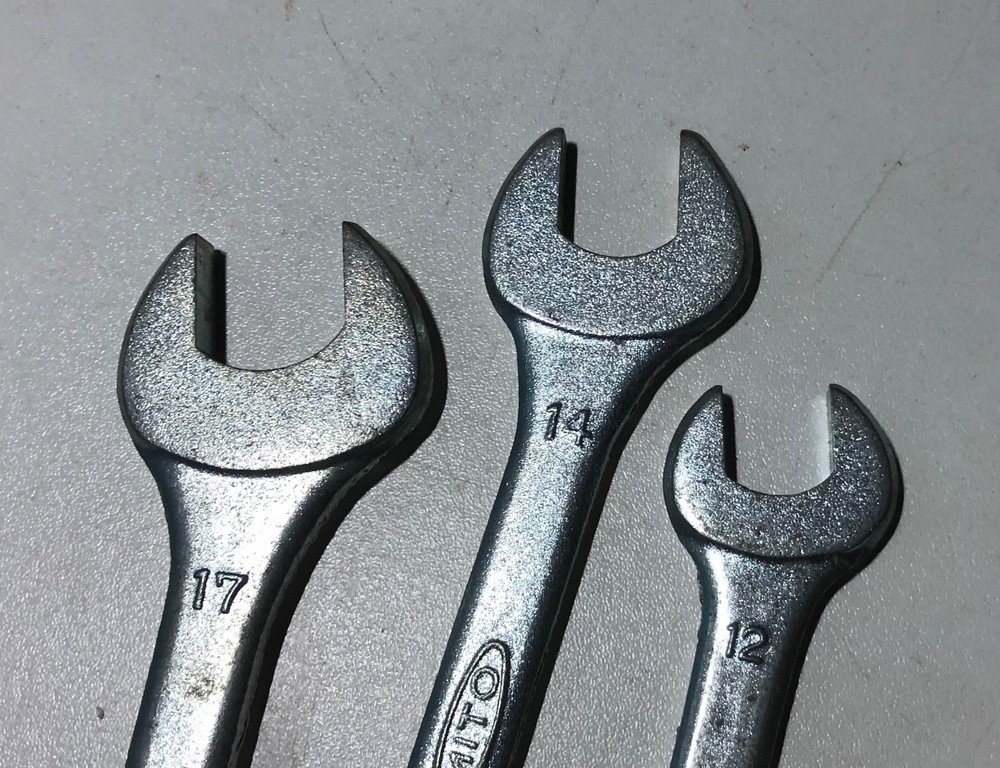 Vintage Mito Open Ended Spanners x 3