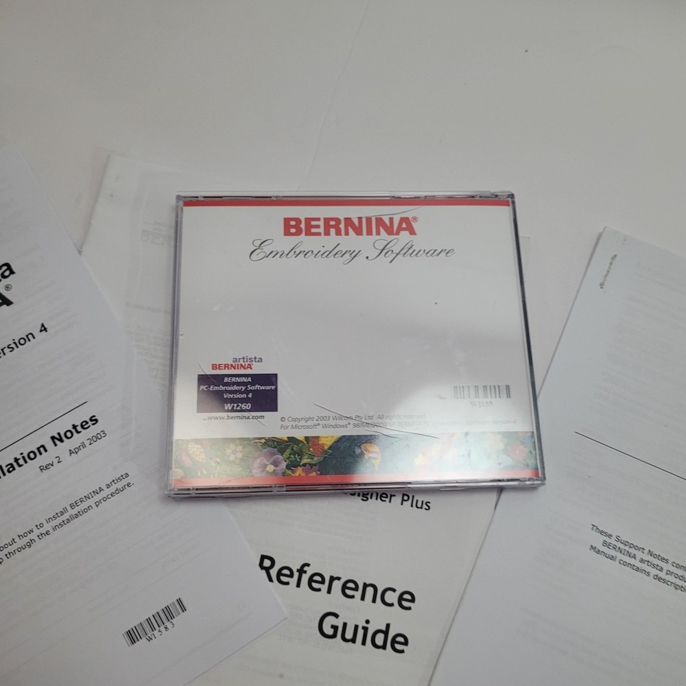Bernina Embroidery Software CD And Manuals Version 4