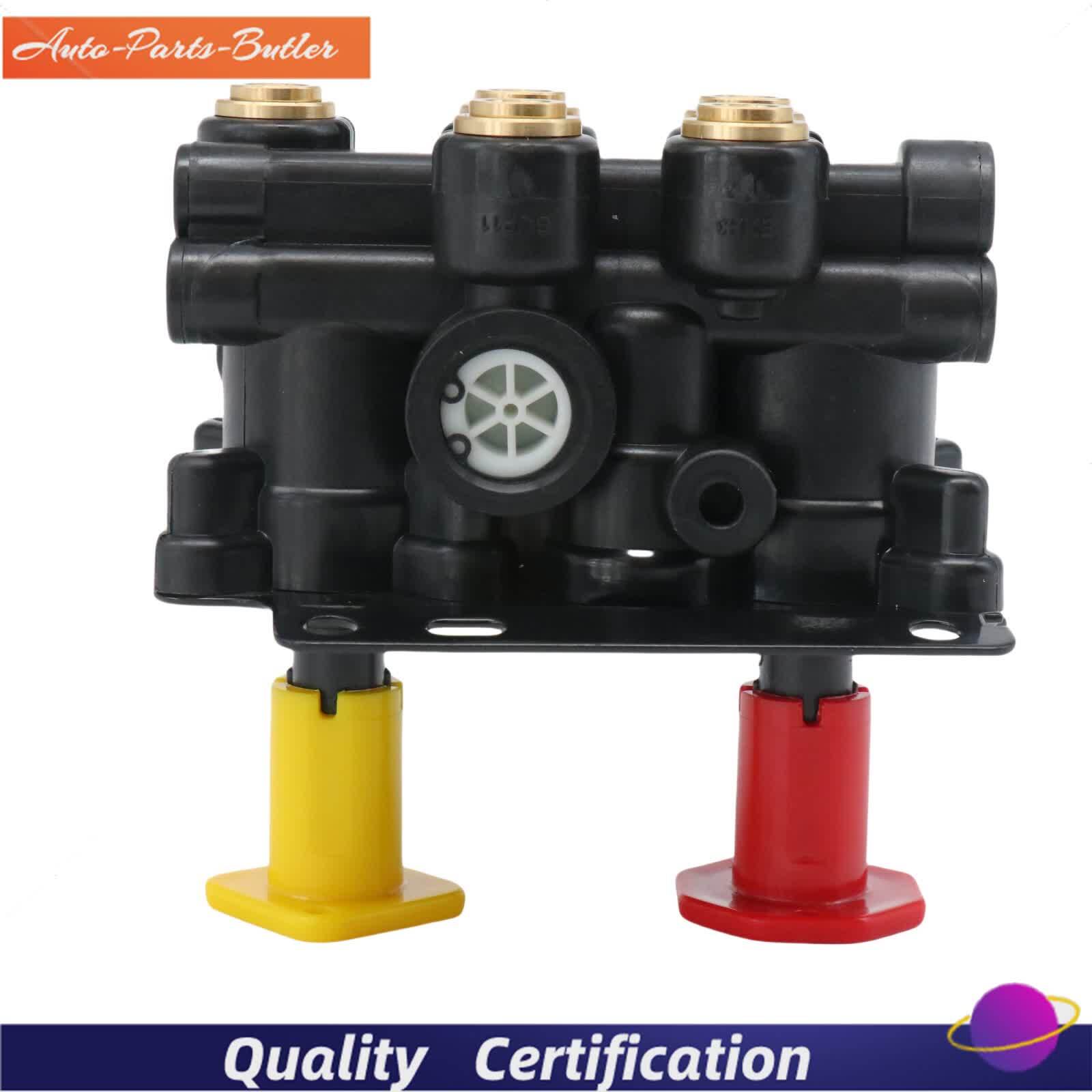 24340522 21315044 K035691 For Volvo VNL Dash Valve Dual Park Brake With 5 Ports