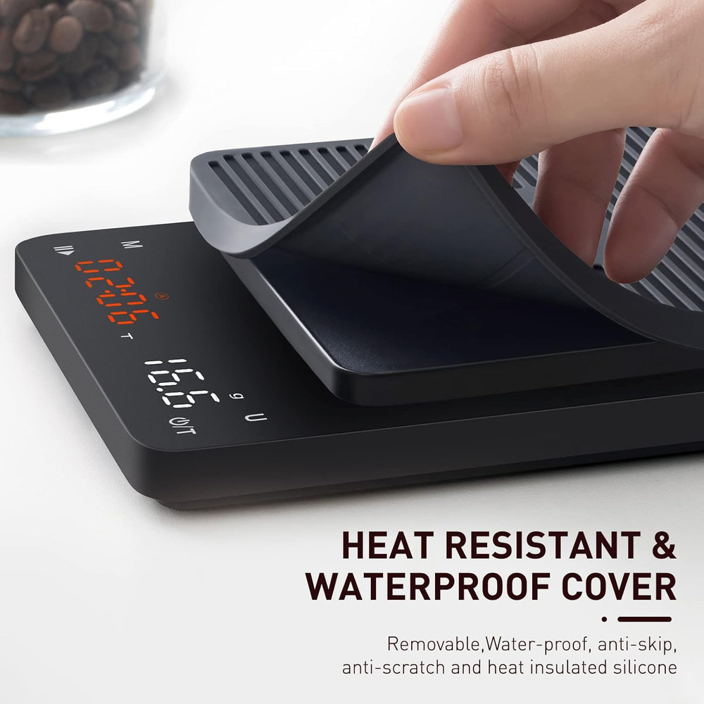 BAGAIL BASICS Coffee Scale with Timer, 0.1G High Precision Kitchen Scale, Pour o