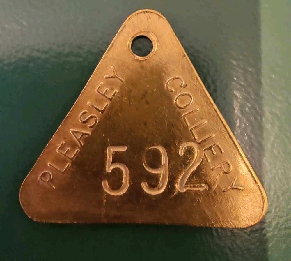 Pleasley Colliery Pit Check Tally marked Pleasley Colliery 592