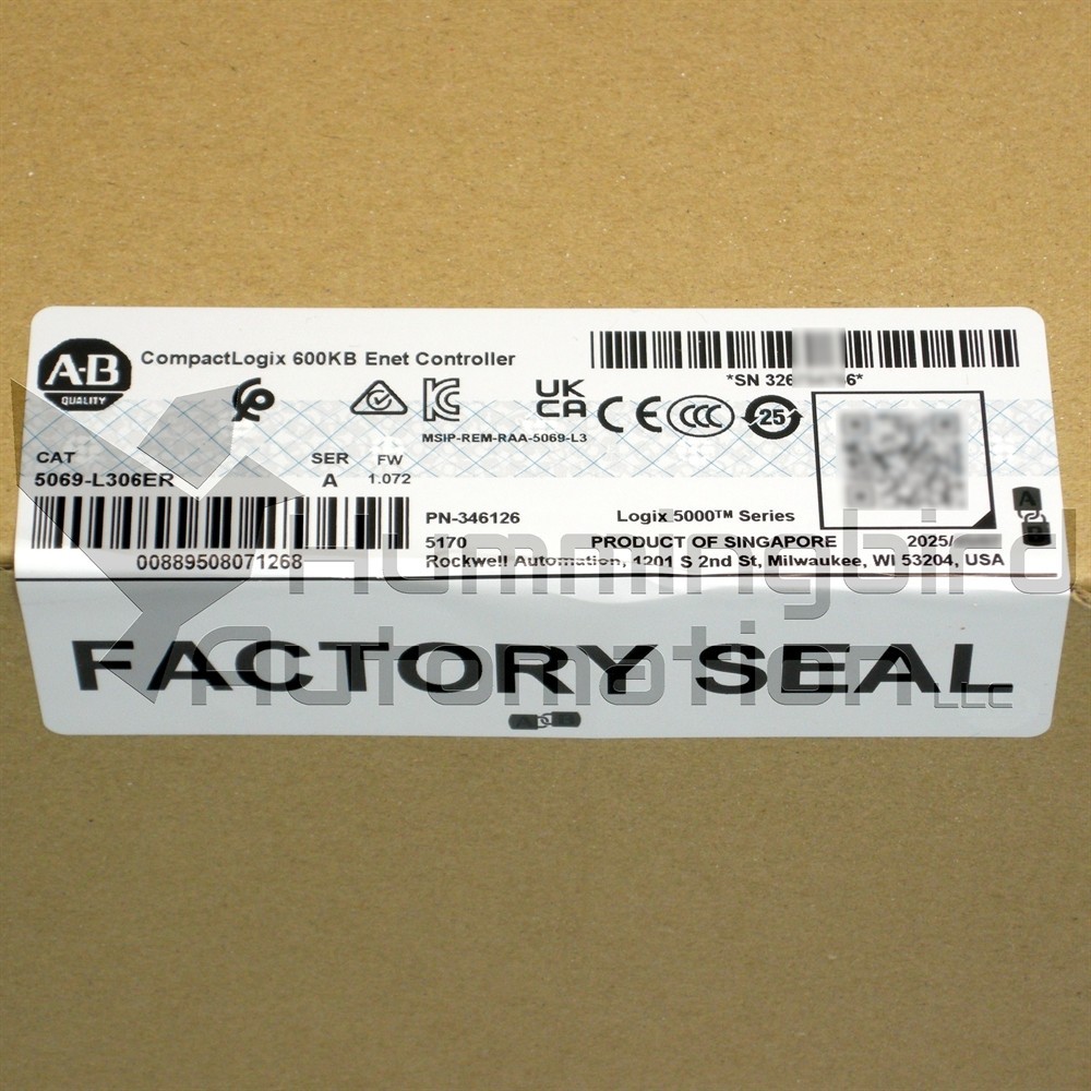 2025 Allen Bradley 5069-L306ER CompactLogix 5000 SEALED Surplus Controller *USA*