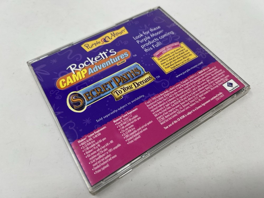 Purple Moon Rockett's Adventure Maker PC CD Windows Mac