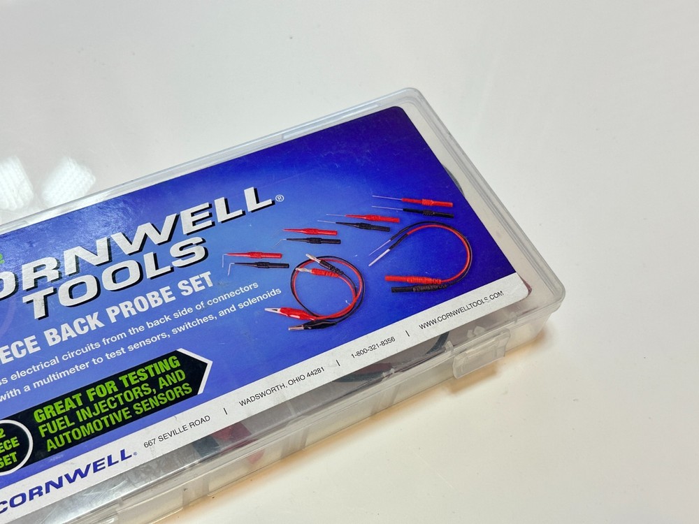 NEW Cornwell Tools CTGBP12 12pc Back Probe Harness Connectors Set Kit
