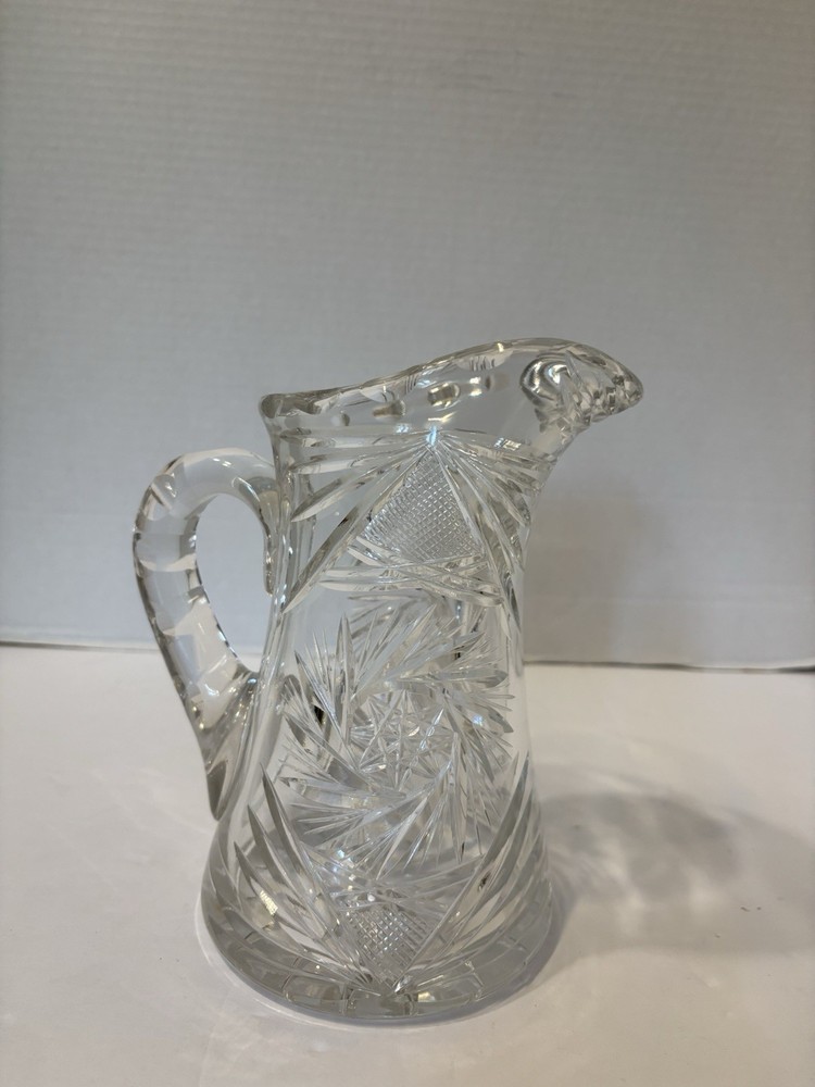 CRYSTAL JUG/PITCHER 7 1/2" TALL