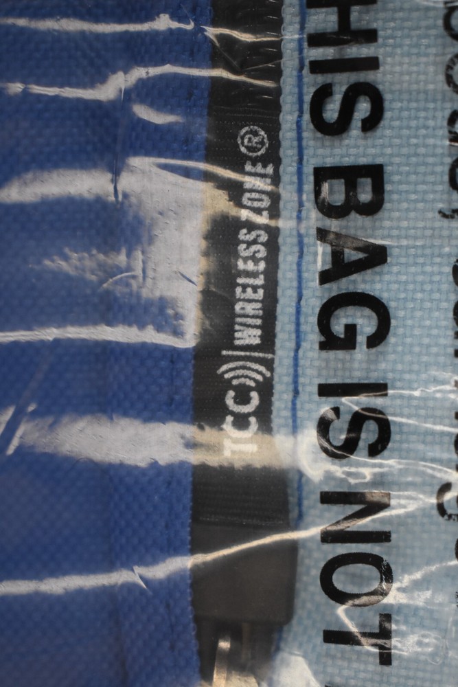 TCC Wireless Zone Kids Backpack Multi Compartment 2 Tone Blue Mesh Side Pockets