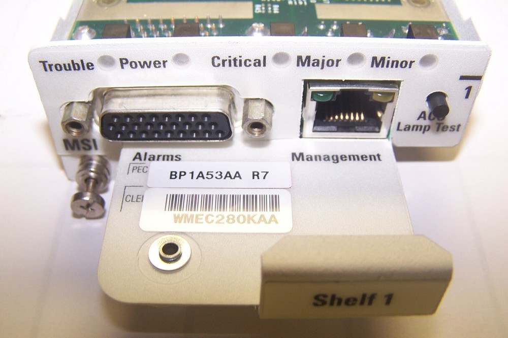 New Fujitsu Network Communications Main Shelf Interface BP1A53AA / WMEC280KAA