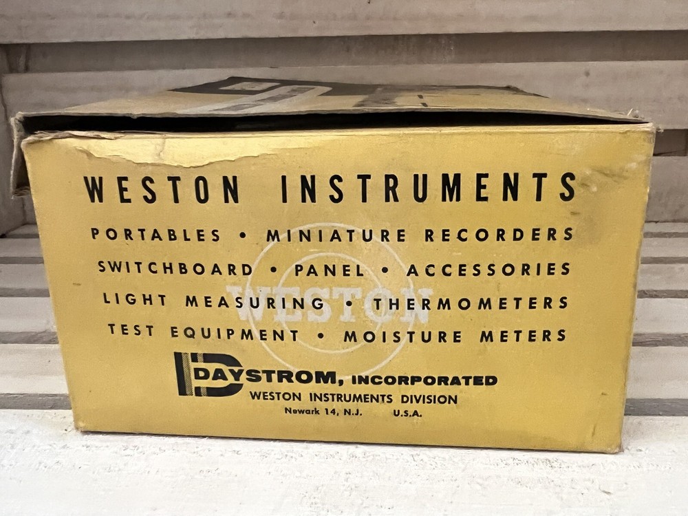 NOS - Weston Instruments Model 1941 DC MV Range 50 Microamps Panel Meter