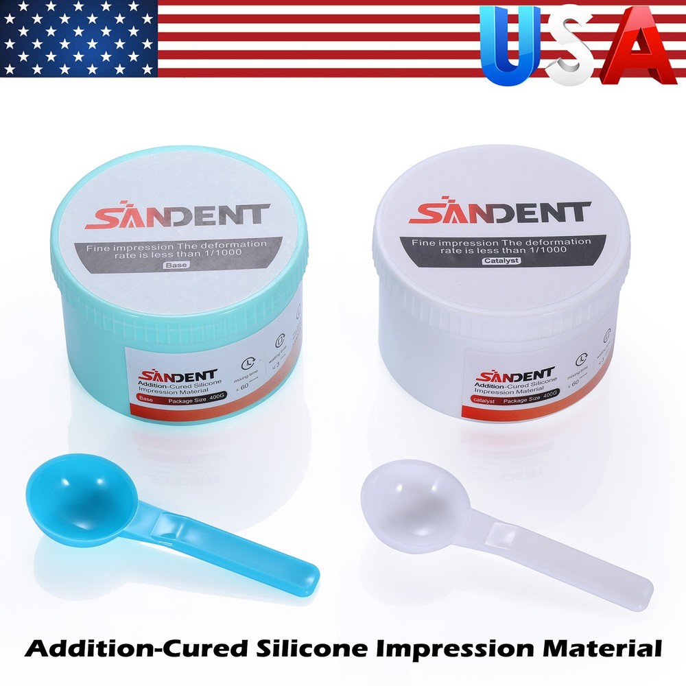 Dental Silicone Impression Material Putty Base+Catalyst+Light Body