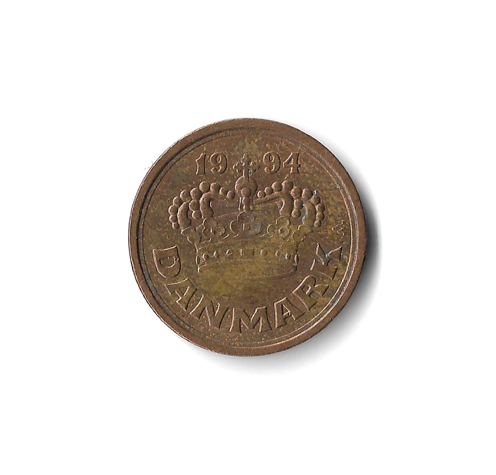 1994 Denmark - 25 Ore - 748 - Bronze - 2.8g