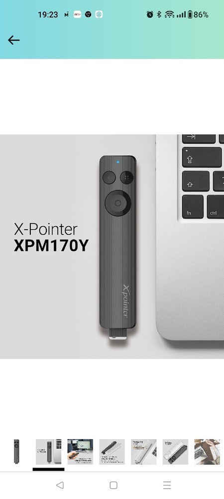 X-Image Pointer, Wireless Presentation Clicker with Pointer, Usable on All...
