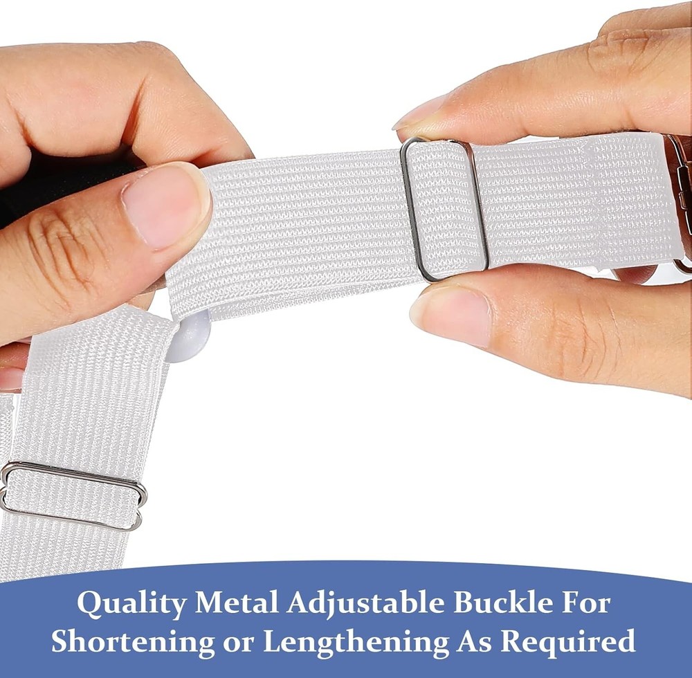 Bed Sheet Straps Scrunchie Fitted Straps Keepers Holders Elastic Fasteners 5 Pcs