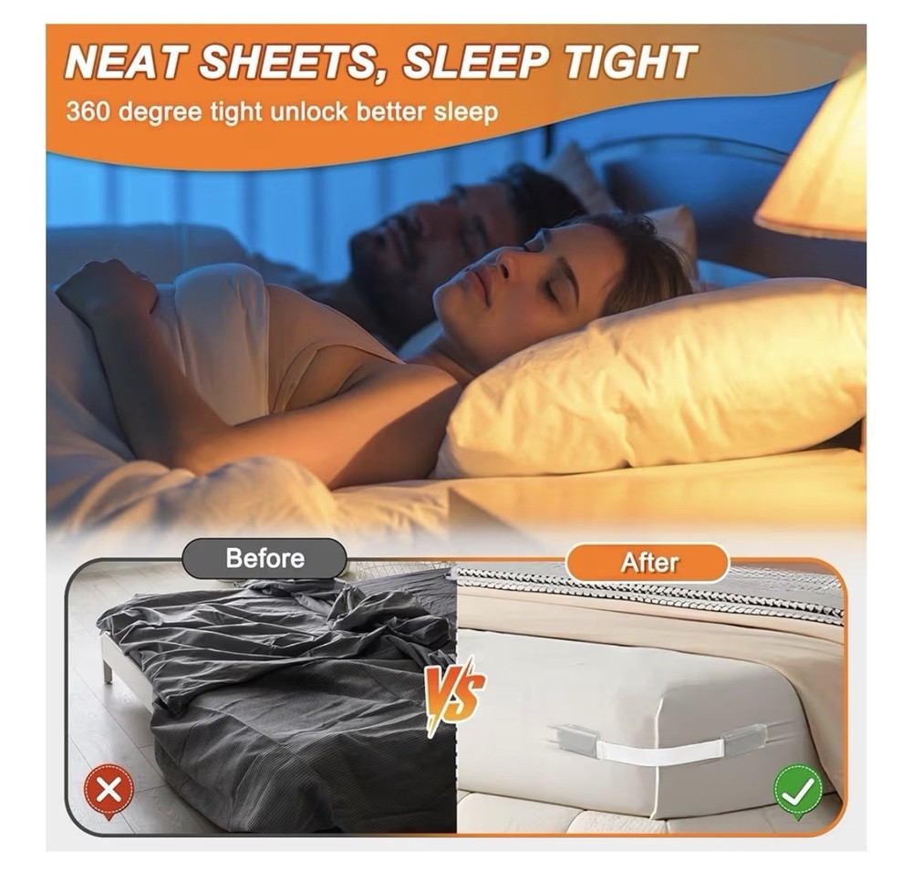 Mattress Bed Sheet Holders With Lock Strips