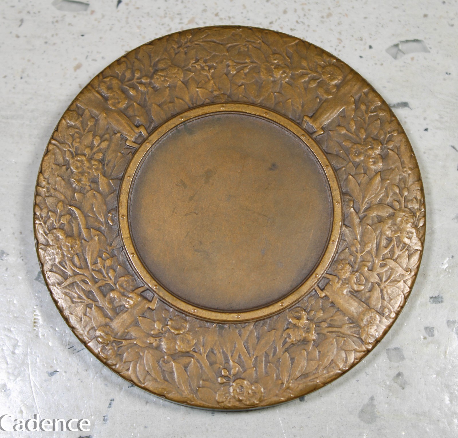 WW1 French France Tank Assault! Table Medal Bronze Pierre Morlon 1918 A320