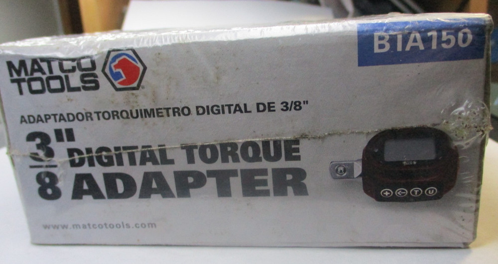 Matco BTA150 3/8" Digital Torque Adapter New