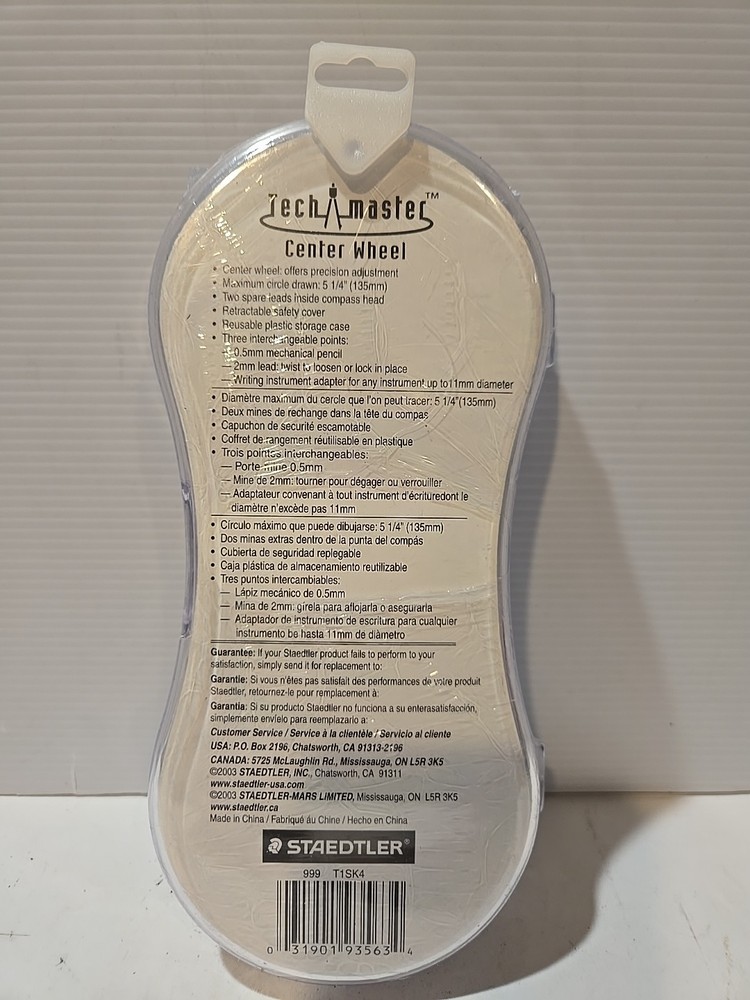 STAEDTLER Tech Master CENTER WHEEL - Compass Drafting - NEW!