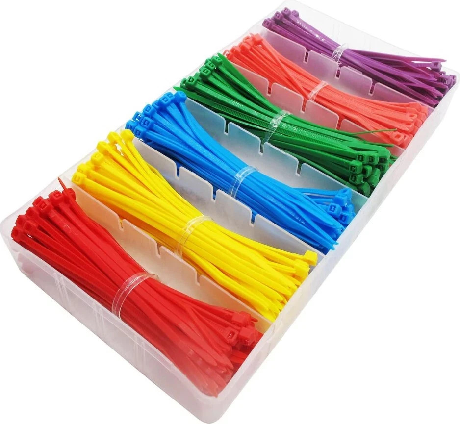 480 Pack Small Colored Zip Ties 4 Inch Multicolor Assorted Color Cable Ties New