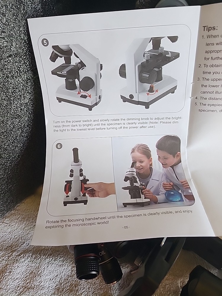 Biological Microscope In Case With All The Things You Need For A Great Learning