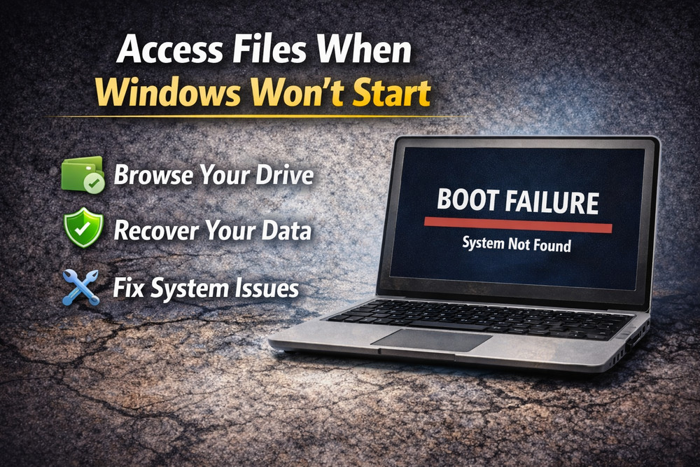 Windows Emergency Boot USB | PC Repair, Backup, Recovery & Diagnostics Toolkit
