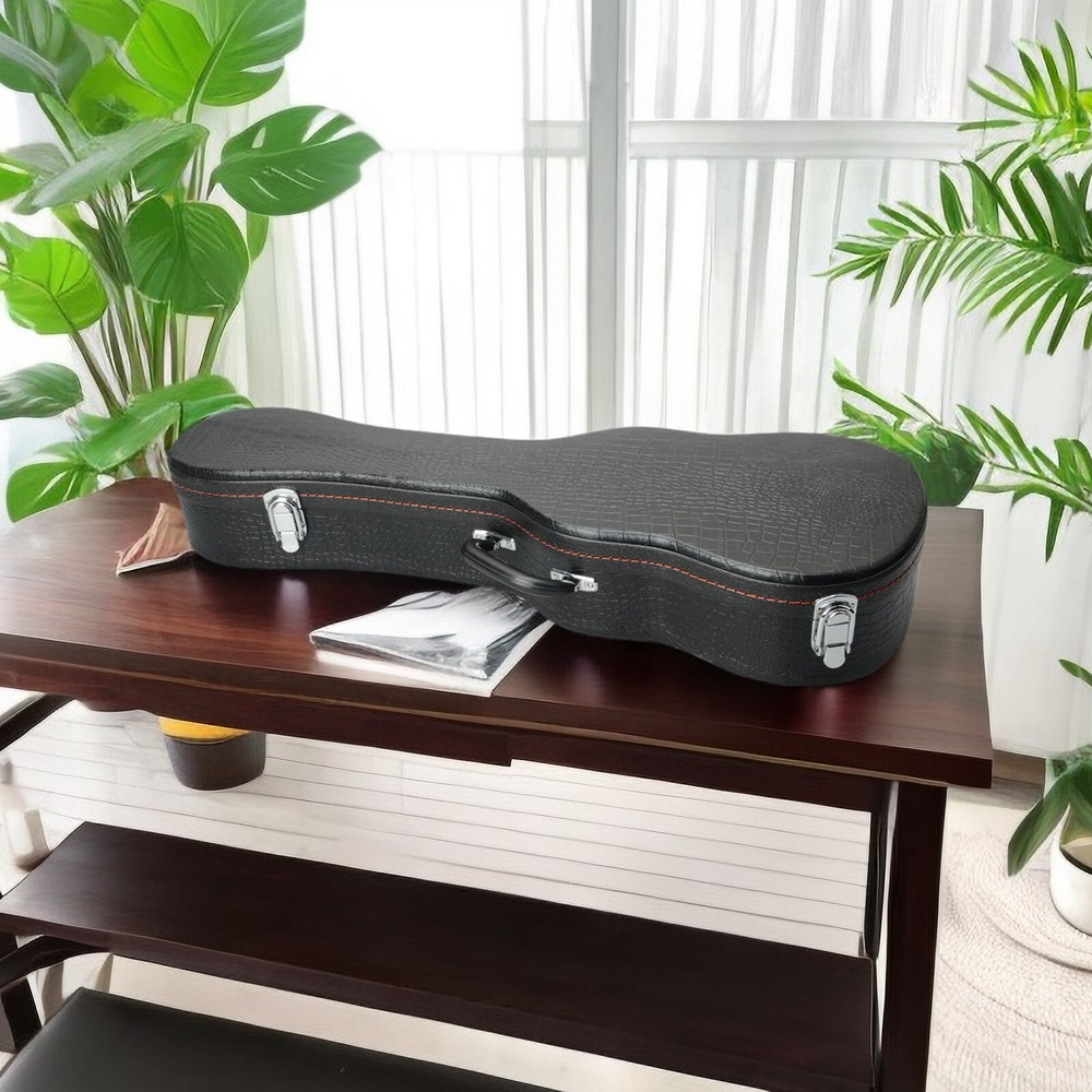 26-Inch Ukulele Hardshell Case - Molded To Body​, ​Python Embossed Texture & PVC