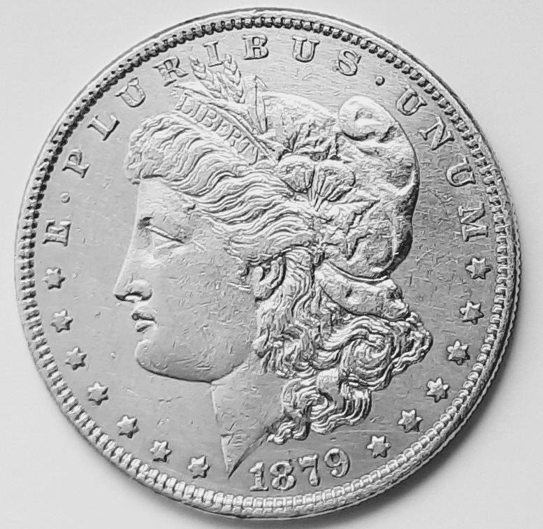 1879 Philadelphia Mint  Silver Morgan Dollar -Circulated