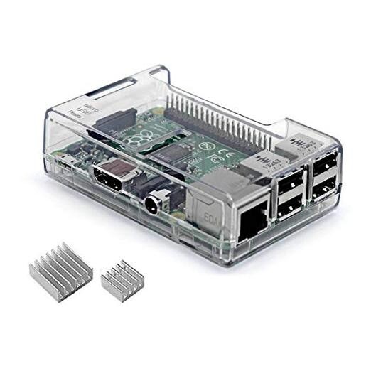 Raspberry Pi 3 b+ Case,  Raspberry Pi 3 Model B+ Transparent Case with Clear