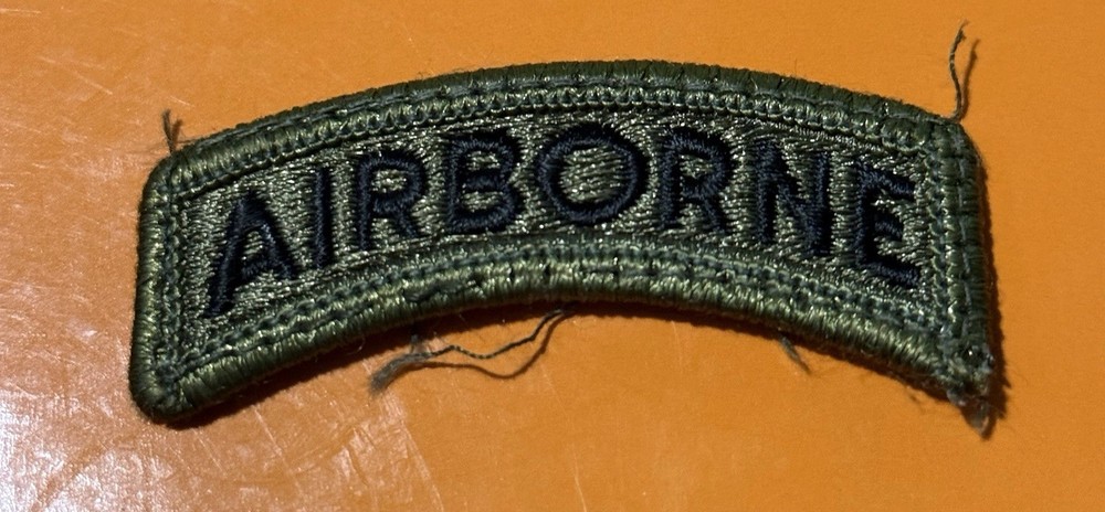 US Army Airborne Tab Patch Subdued S7 ...219