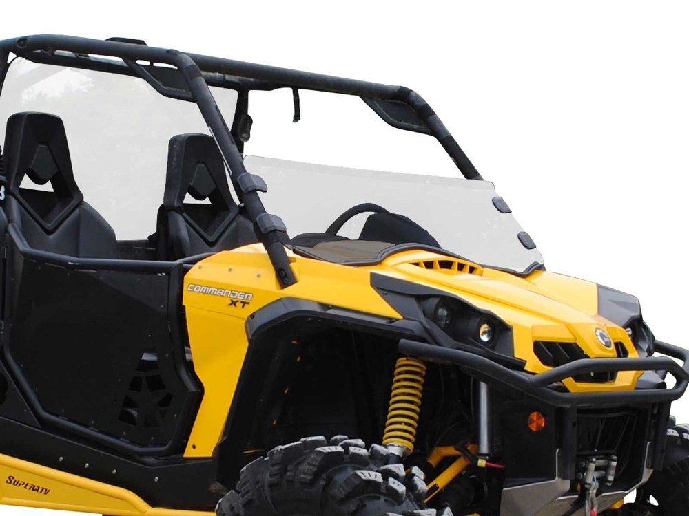 SuperATV Scratch Resistant Half Windshield for Can-Am Commander 1000 / MAX 2021+
